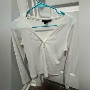 Forever 21 long sleeve white shirt